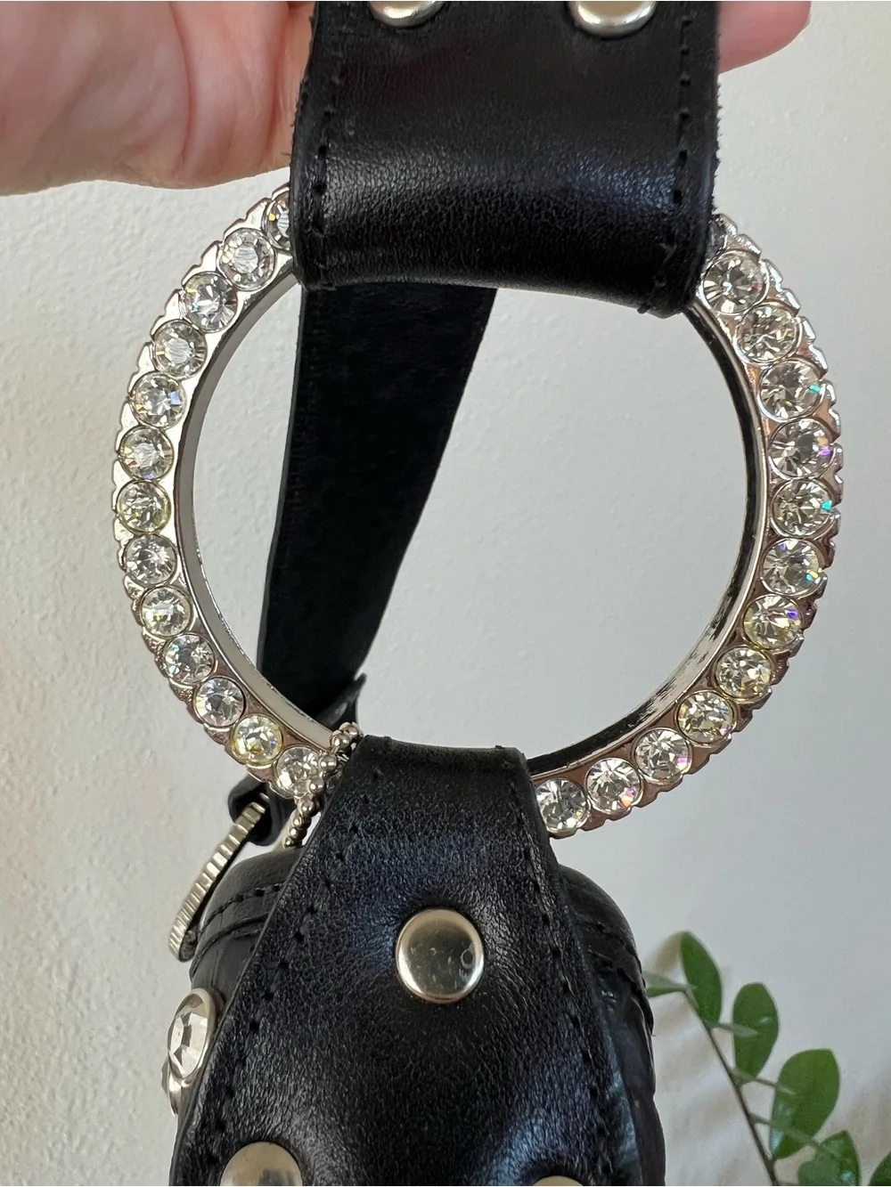 Raviani Croc-Embossed Western Hobo Rodeo Shoulder Bag
